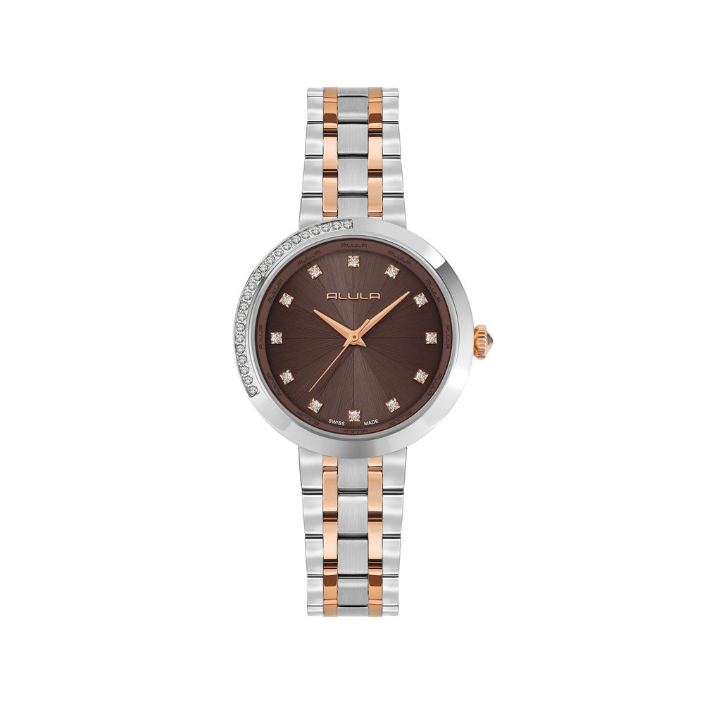 ساعة بنية للنساء