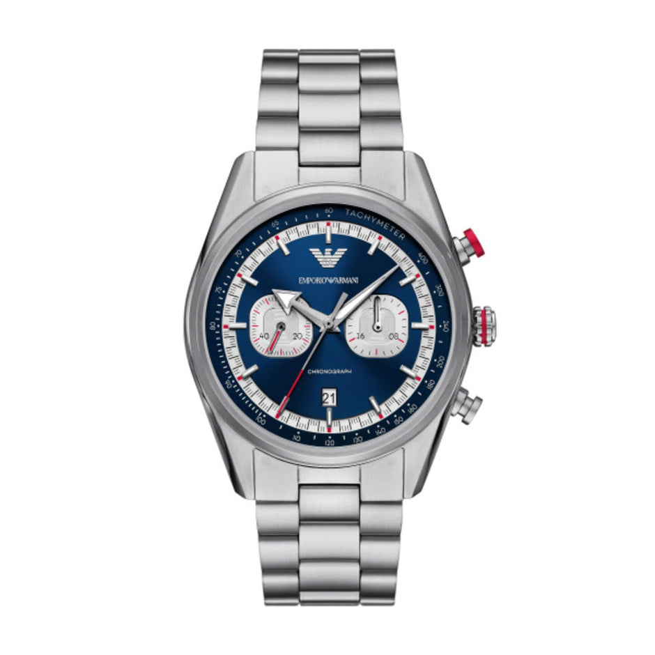 Men Racer Silver Watch