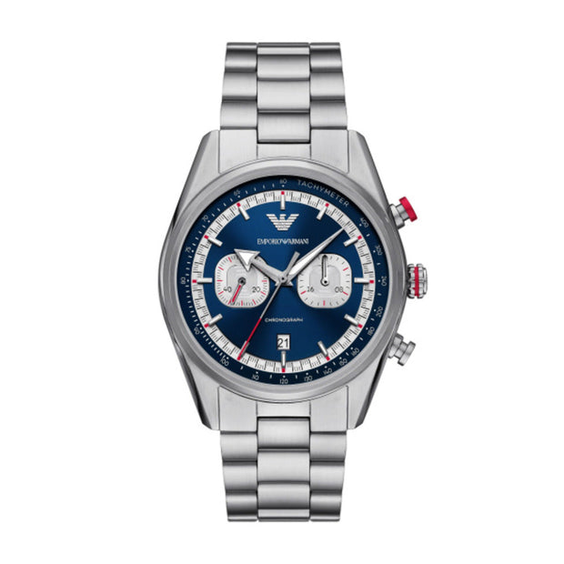 Men Racer Silver Watch