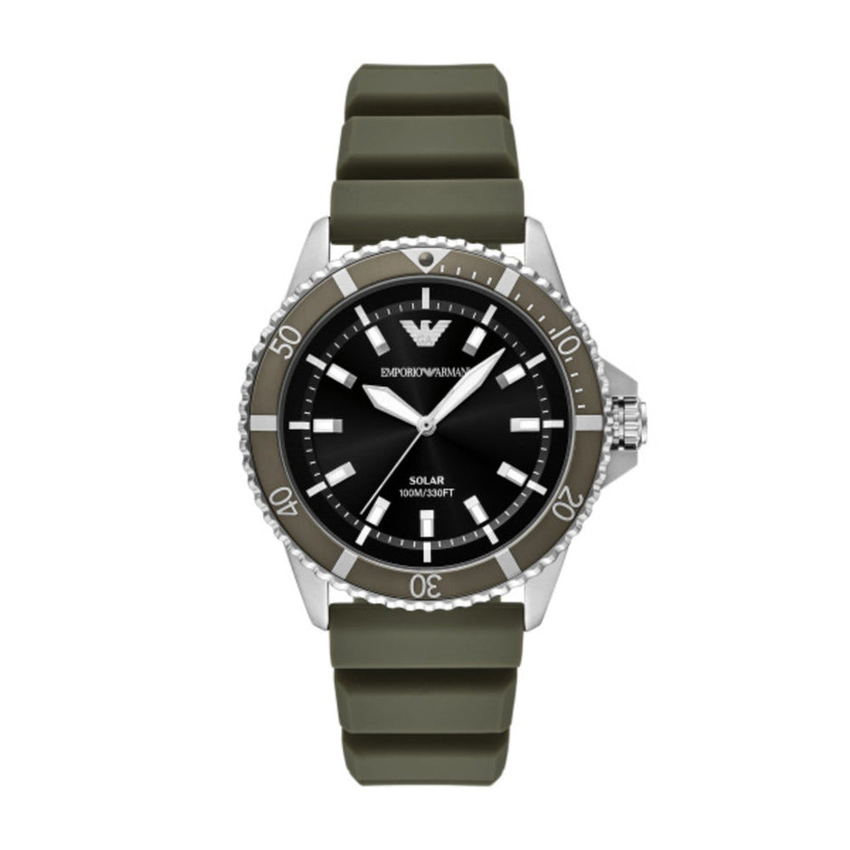 Men World Explorer Green Watch