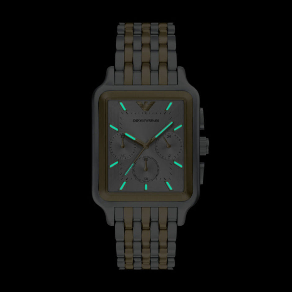 Men Two Tone Watch