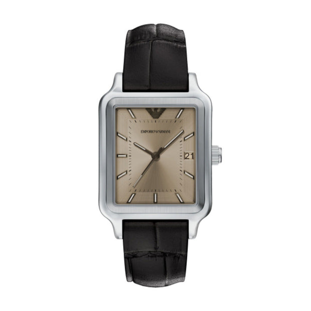 Men Brown Leather Watch