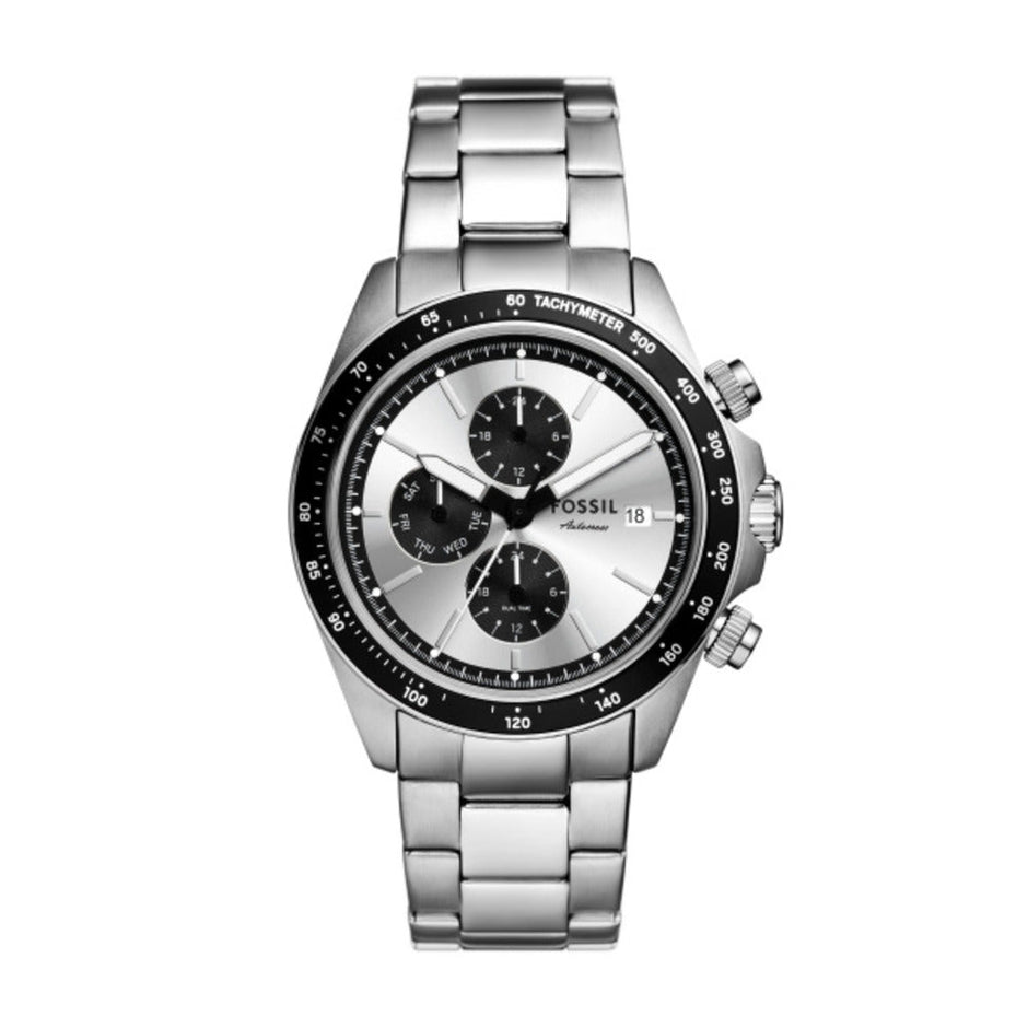 Men Autocross Silver Watch