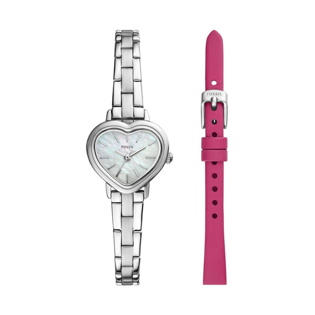 Women Karli Heart Silver Watch