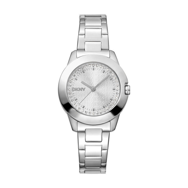 Women Park Ave Logo Silver Watch