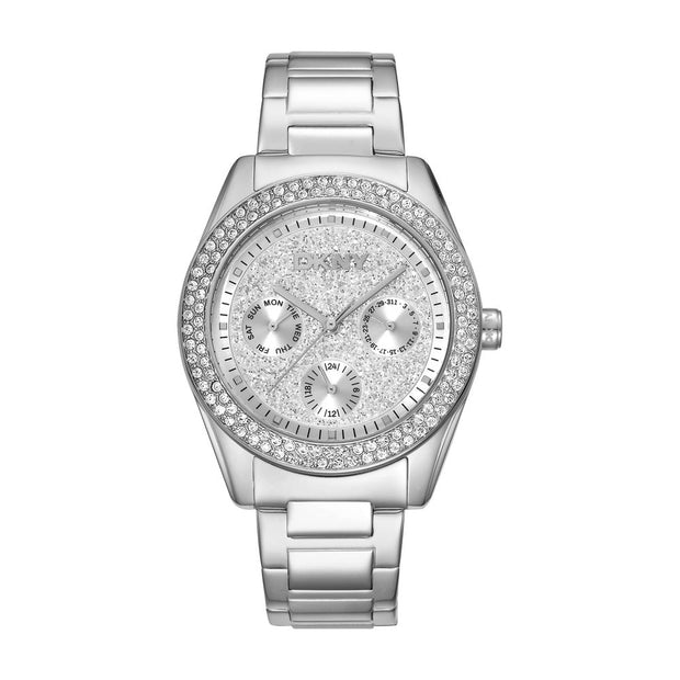 Women Chambers Multi Glitz Silver Watch