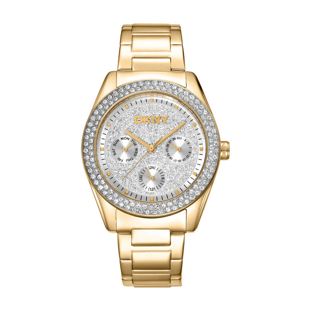 Women Chambers Multi Glitz Gold Watch