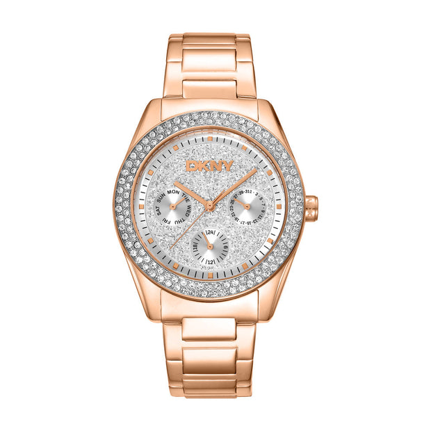 Women Chambers Multi Glitz Rose Gold Watch