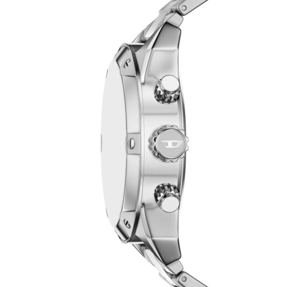 Men Spiked Silver Watch