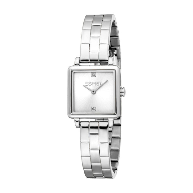 Women Square Silver Watch