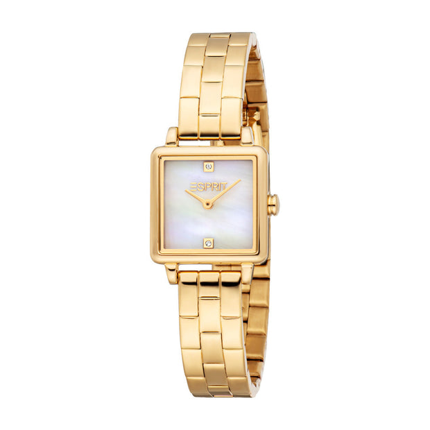 Women Square Golden Watch