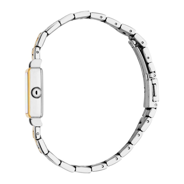 Women Square Two Tone Watch