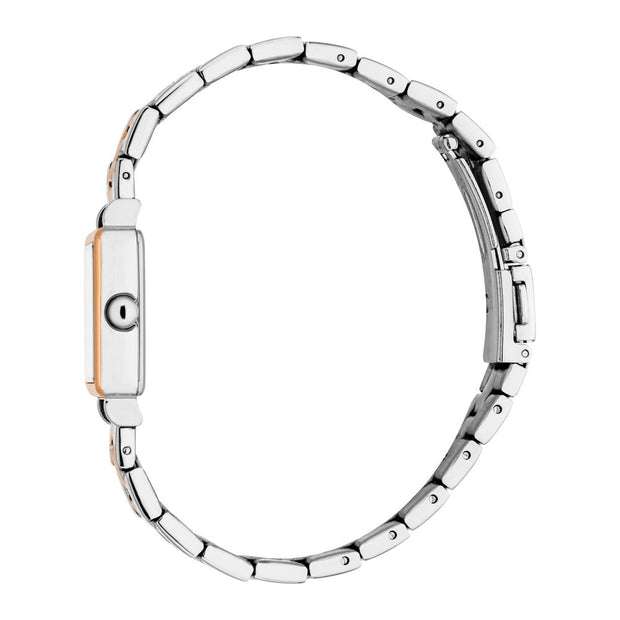 Women Square Two Tone Watch