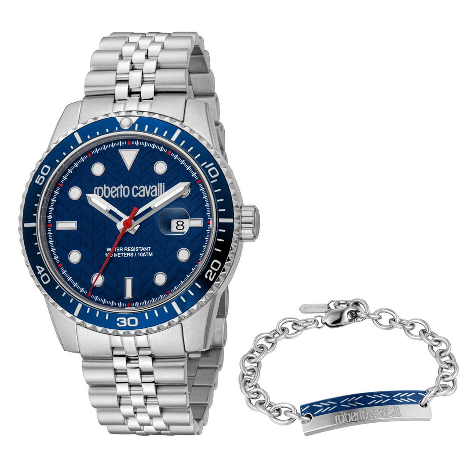 Women Uomo Trend Ii Silver Watch Set