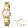Women Eclisse Golden Watch Set