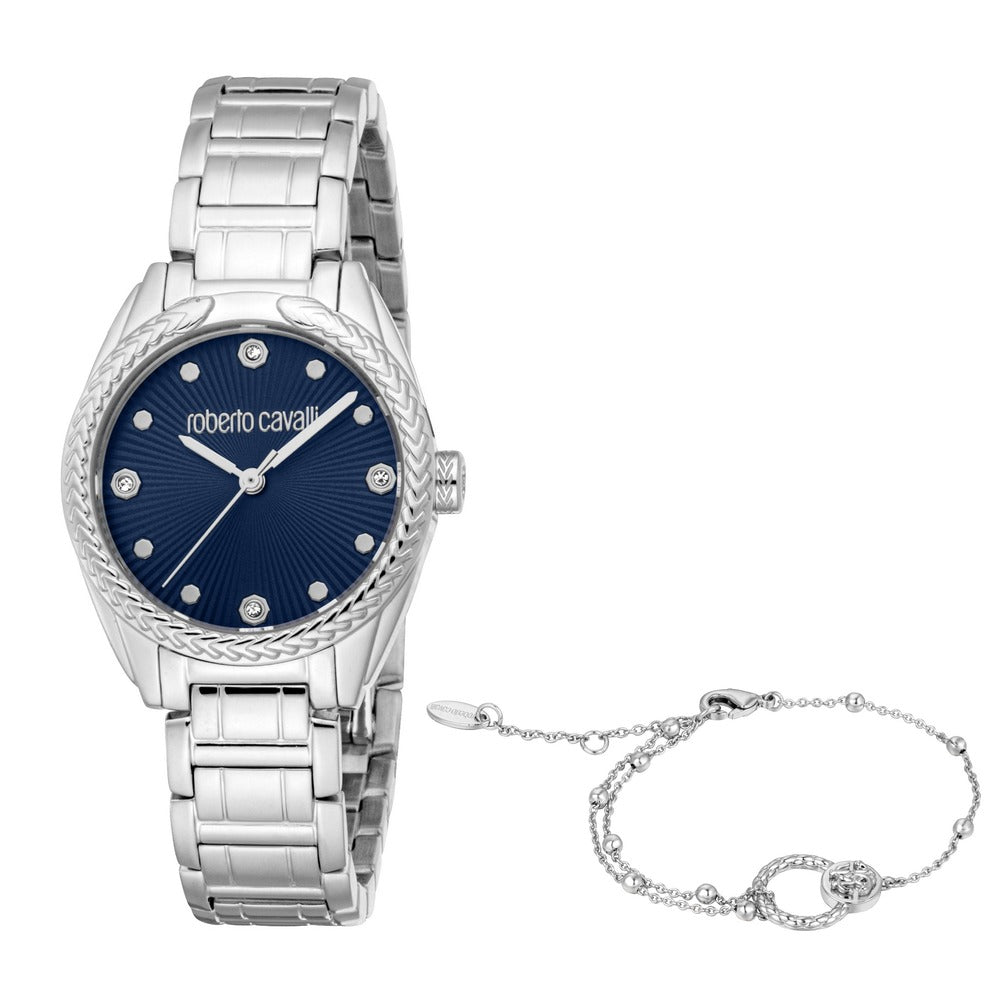 Women Mirabile Silver Watch Set