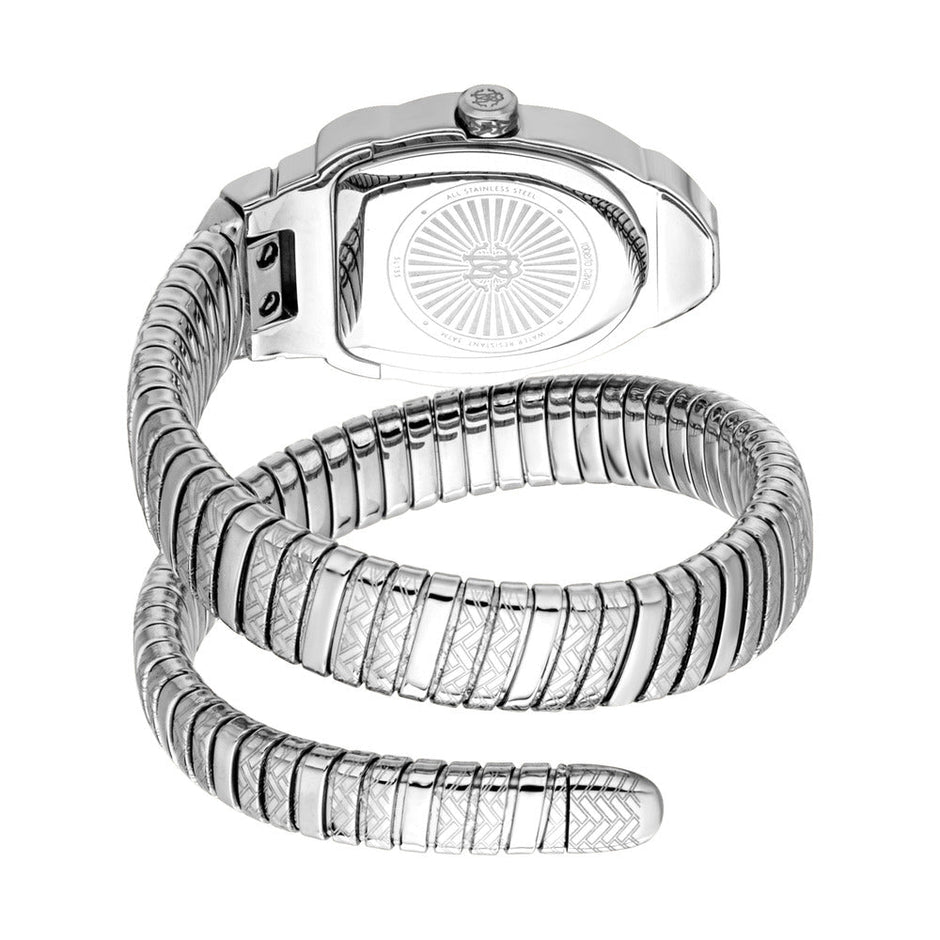 ساعة أورورا النسائية الفضية