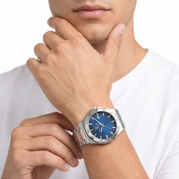 Men Velocita Slim Blue Watch