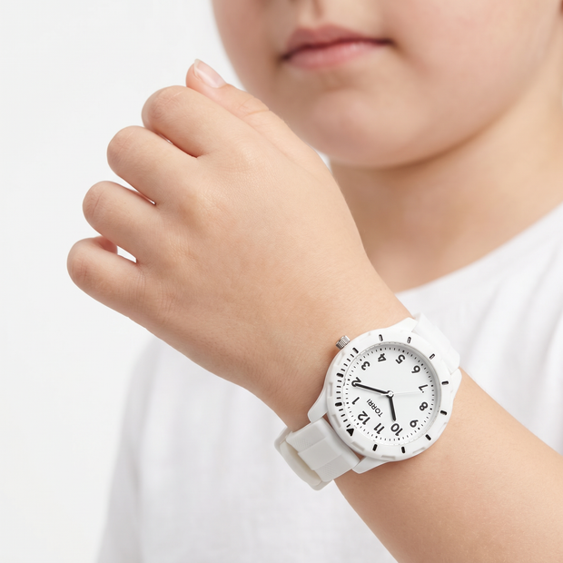 Kids White Watch