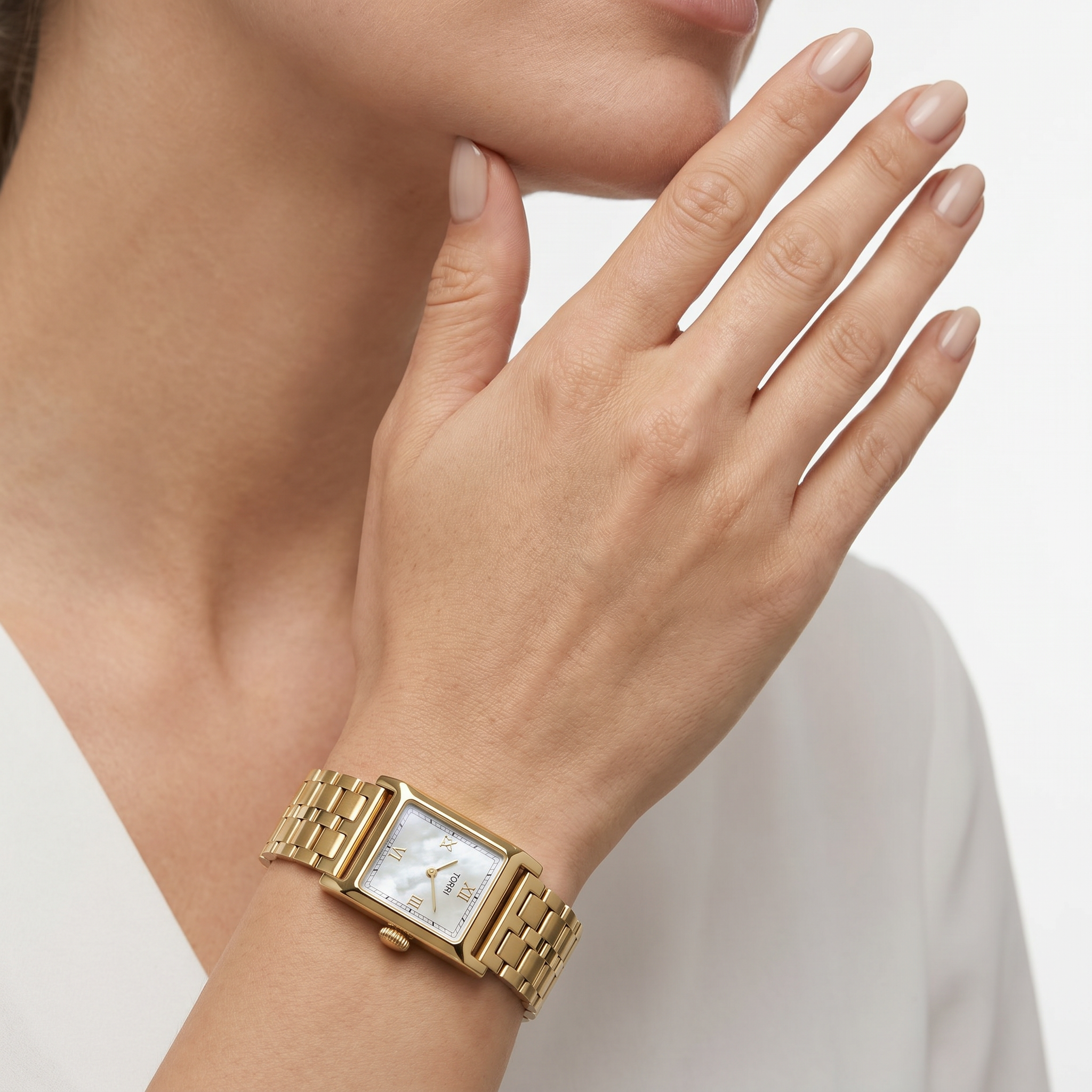 Women White Watch